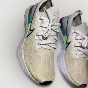 Nike White and Black Sneakers with Modern Silhouette SOLD